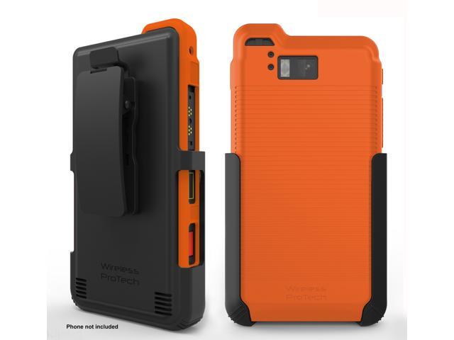 Sonim XP8 Case Swivel Belt Clip Holster and Flex Skin TPU Shell Combo for phone model XP8800 by Wireless ProTECH