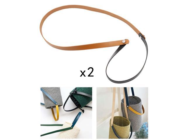 Leather Purse Chain Strap Handle Shoulder Crossbody Bag Handbag Brown Black (011922648744 Belts & Suspenders) photo