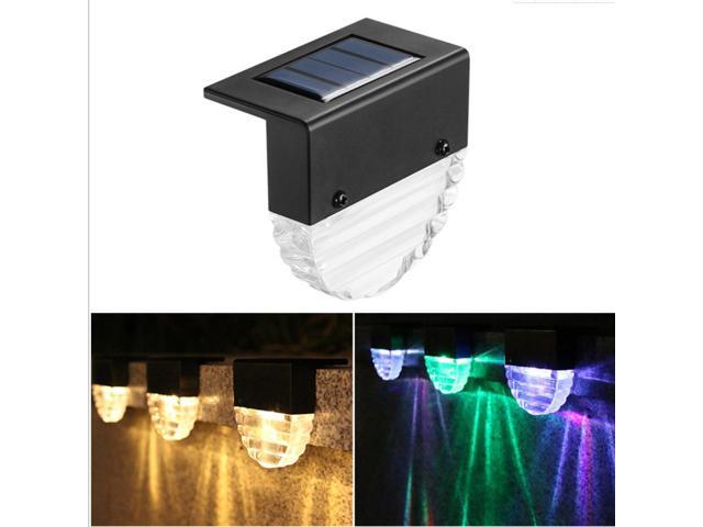 4pcs Solar Garden Deck Light Stairs Path Way Yard Backyard Lamp Outdoor B