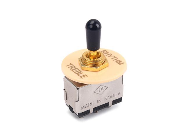 3 Way Toggle Switch for LP SG Electric Guitar with Rhythm Treble Ring Plate photo