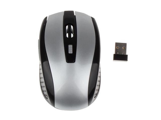 24G Wireless Mouse Mini Cordless Optical Mice 6Button 1800DPI for PC Silver