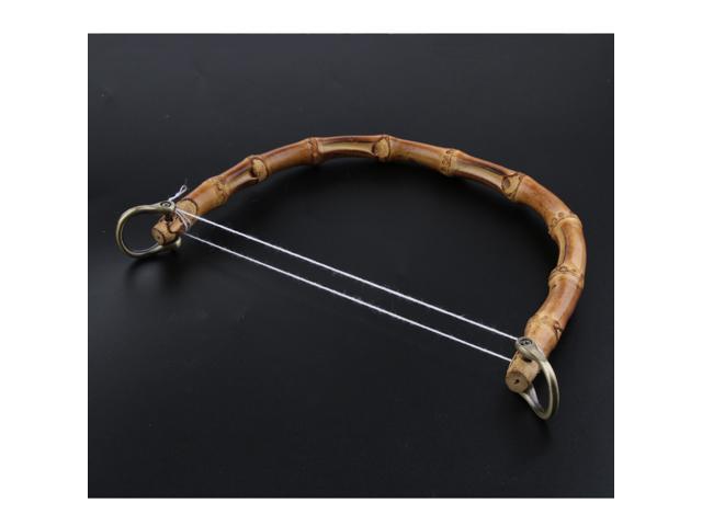 DIY Real Bamboo Wooden Purse Bag Handle Handbag Replacement Bronze Buckle (745270161029 Belts & Suspenders) photo