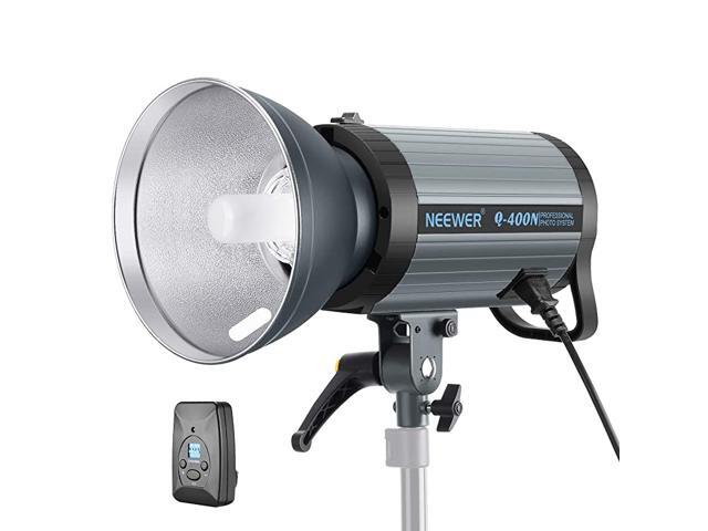 400W GN65 Studio Flash Strobe Light Monolight with 24G Wireless Trigger and Modeling Lamp Recycle in 00105 Sec Bowens Mount for Indoor Studio