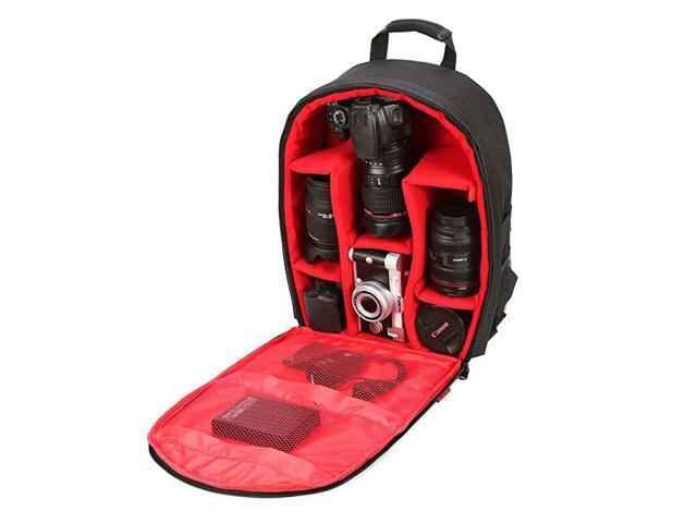 Camera Bag Waterproof Camera Backpack 16 X 13 X 5 by with Tripod Holder for Cameras Lenses Flashes and Other Accessories