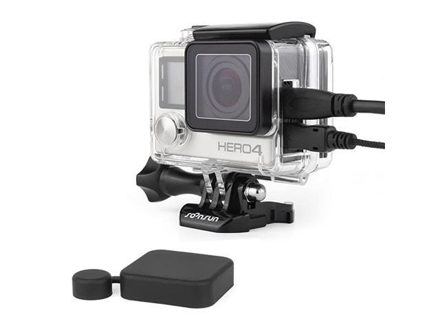 Side Open Skeleton Protective Housing Case for GoPro Hero 4 3+ 3 Silver Back Camera Includes Standard Skeleton Backdoor Skeleton BacPac Backdoor