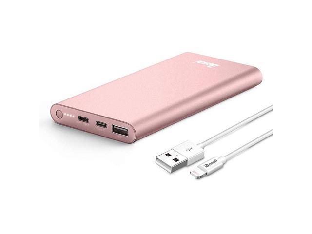 Portable Charger AluminumPowerful 12000mAh Power Bank USB C HighSpeed 30A InputOutput External Battery Pack Compatible with iPhone iPad Samsung