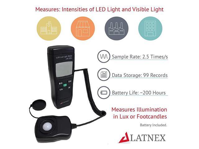 Meter LM50KL Measures LuxFc LEDFluorescent Industrial Household and Photography Calibration Certificate Included