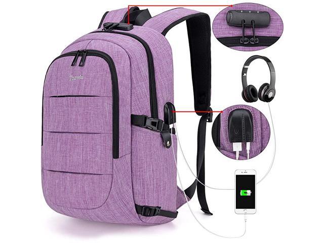 Business Laptop Backpack Water Resistant AntiTheft College Backpack with USB Charging Port and Lock 156 Inch Computer Backpacks for Women Girls