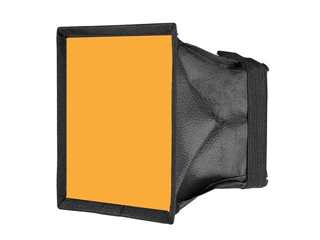 59x67 inches15x17 Centimeters Camera Collapsible Diffuser Mini Softbox for CN160 CN126 and CN216 LED Light Orange