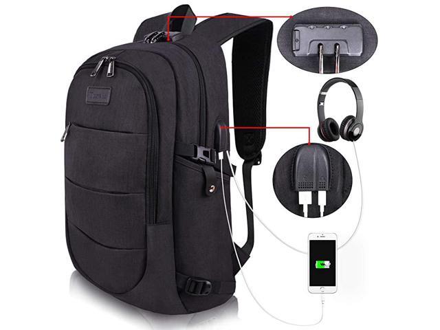 Business Laptop Backpack AntiTheft College Backpack with USB Charging Port and Lock 156 Inch Computer Backpacks for Women Men Casual Hiking Travel