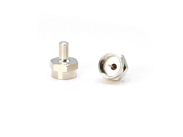 F Type 75 Ohm Terminator 4 Pack 75 Ohm Resistor for Coax and RF FPin F81 Install on Unused Ports in Your Cable Satellite Antenna or Other RF System