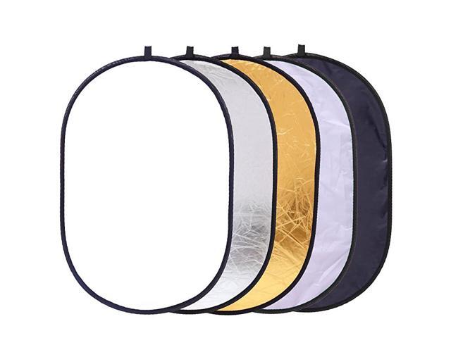 in 1 Portable 3x47 90x120cm Oval Collapsible Multi Disc Photography Studio Photo Camera Lighting ReflectorDiffuser Kit with Carrying Case Great for