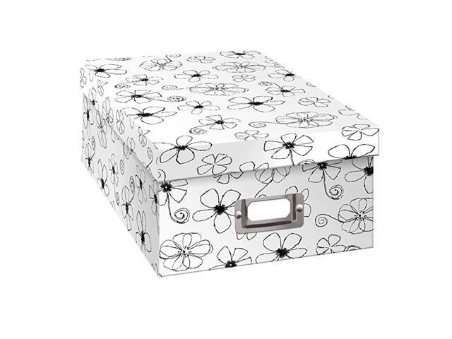 B1BW Photo Storage Box Floral Design