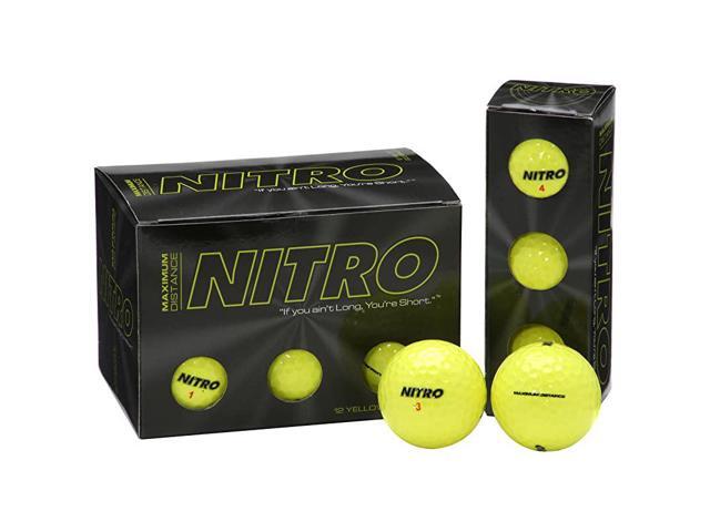 Long Distance Golf Balls 12PK All Levels Maximum Distance Titanium Core 85 Compression High Velocity Spin Control Long Distance Golf Balls USGA