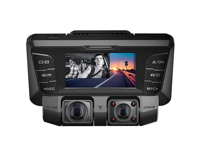 C2 1080P Dual Dash Cam 27 inch LCD with Infrared Night VisionG-Sensor Dual Front and Inside 170° Wide Angle G-Sensor Loop Recording 24H