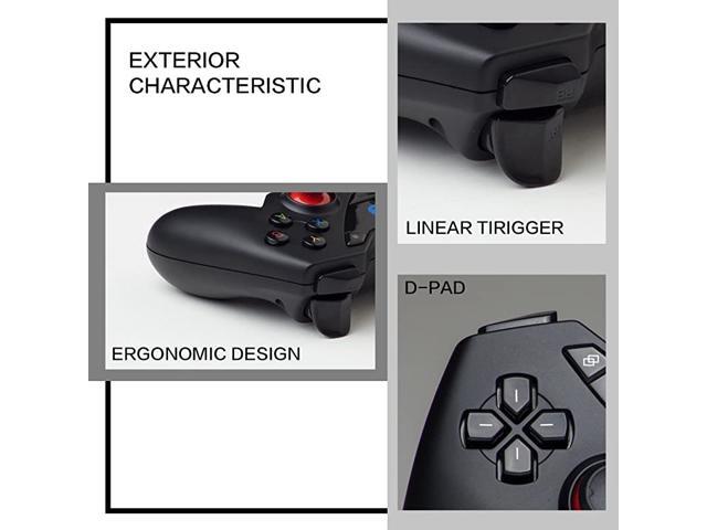 C Wired Gaming Controller USB Gamepad for PCWindows XP7810 Playstation 3 Android Steam CBlack