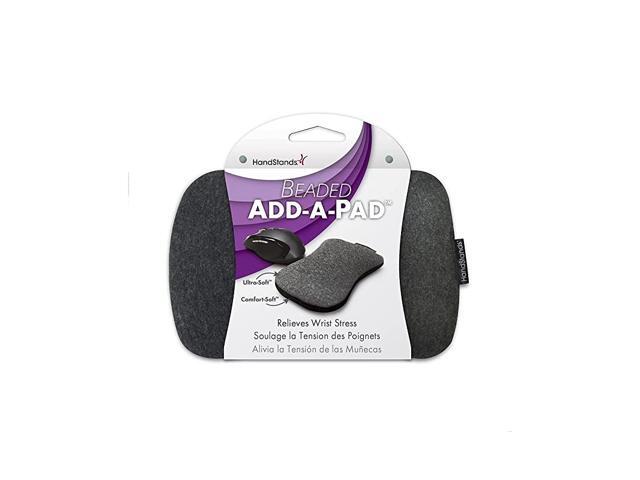 55510 Beaded AddAPad Wrist Cushion for Computer Mouse Gray 2 Pack