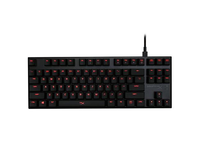 Alloy FPS Pro Tenkeyless Mechanical Gaming Keyboard 87Key UltraCompact Form Factor Linear Quiet Cherry MX Red Red LED Backlit HXKB4RD1USR1