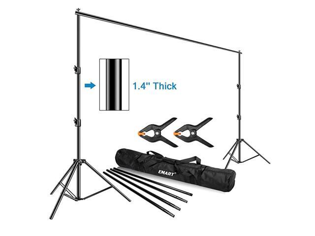 Photo Video Studio Backdrop Stand 10 x 12ft Heavy Duty Adjustable Photography Muslin Background Support System Kit