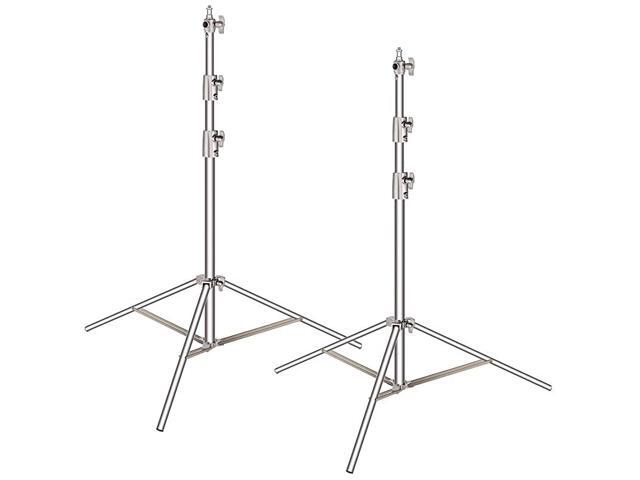 2 Pieces Light Stand Kit 102260cm Stainless Steel Heavy Duty with 14 to 38 Adapter for Studio Softbox Monolight and Other Photographic Equipment