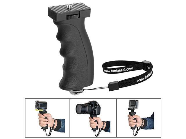 Ergonomic Camera Grip Camcorder Mount DSLR Camera Handheld Stabilizer Handle Support Bracket Hand Video Light Flashlight Handle SelfieStick