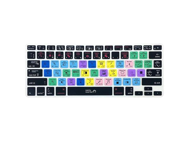 Illustrator AI Shortcut Hotkey Silicone Keyboard Cover Skin for MacBook Air 13for MacBook Pro131517 with or wOut Retina Display 2015 or Older