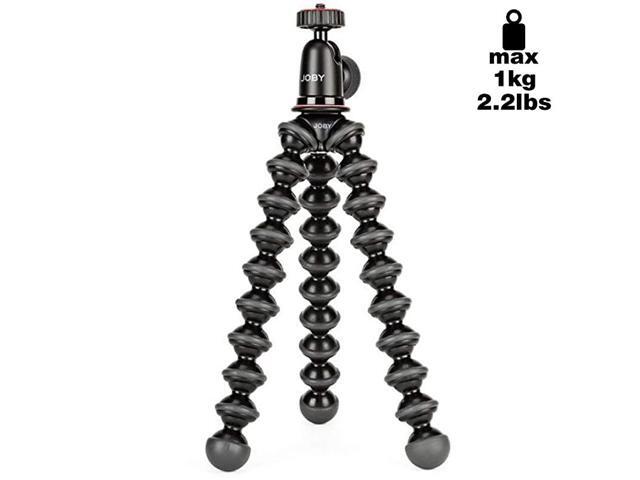 JB01503 GorillaPod 1K Kit Compact Tripod 1K Stand and Ballhead 1K for Compact Mirrorless Cameras or Devices up to 1k 22lbs BlackCharcoal