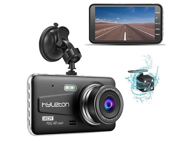 Dash Camera for Cars 1080P HD Dual Dash Cam Front and Rear4' IPS Screen Dashboard Camera Recorder170°Wide Angle G-Sensor WDR Night Vision Loop