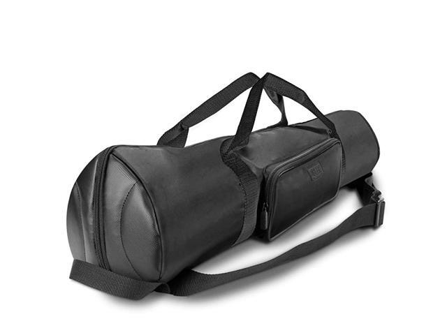 Padded Tripod Case Bag Black Holds Tripods from 21 to 35 inches Adjustable Size Extension Storage Pocket and Shoulder Strap for Professional Camera