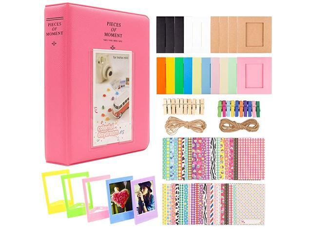 2x3 Inch Photo Paper Film Album Set for Fujifilm Instax Mini Camera Polaroid Snap Z2300 SocialMatic Instant Cameras Zip Instant Printer 64 Pockets