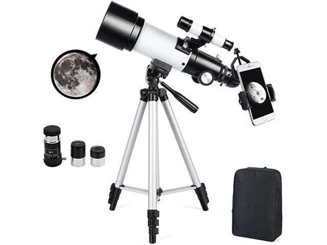Astronomical Telescope 70mm Astronomy Refractor Telescopes with Backpack Outdoor Telescope with Tripod Perfect for Children Adults Educational and
