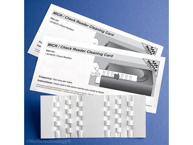 Waffletechnology MICR Check Reader Cleaning Card 15Box