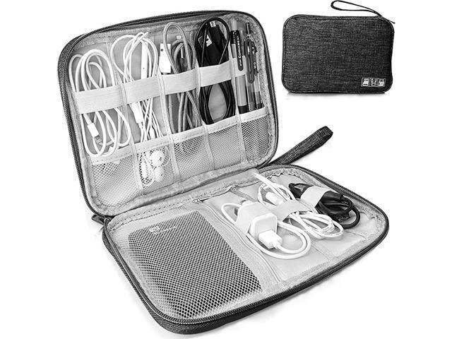 Electronics Organizer Cable Organizer Bag Waterproof Electronics Organizer Travel Case Cord Organizer for Hard Drives USB Cables Flash Drive Phone