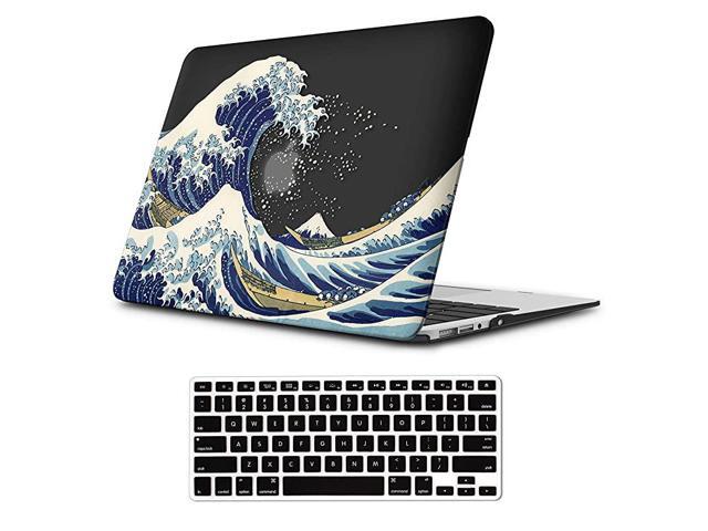 MacBook Air 13 inch Protective Hard Case Rubber Coated Ultra Thin Shell Cover+Keyboard Cover for Older Version MacBook Air 13 inch Model A1369A1466