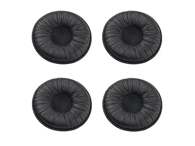 Ear Cushions Leatherette Spare Replacement for Plantronics Supra Plus Encore and Most Standard Size Office Telephone Headsets H251 H251N H261 H261N