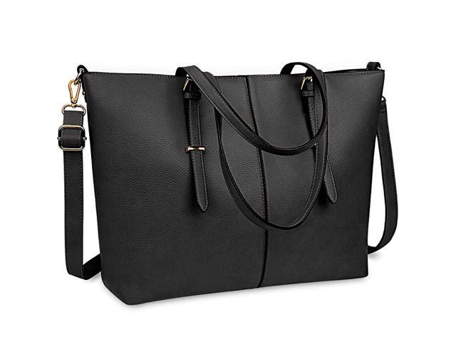 Tote Bag for Women 156 Inch Waterproof Lightweight Leather Computer Bag Women Business Office Work Bag Briefcase Large Travel Handbag Shoulder Bag