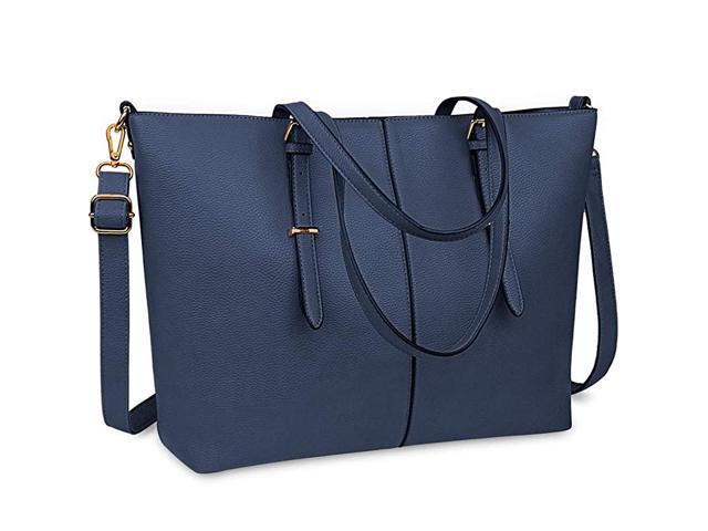 Tote Bag for Women 156 Inch Waterproof Lightweight Leather Computer Bag Women Business Office Work Bag Briefcase Large Travel Handbag Shoulder Bag