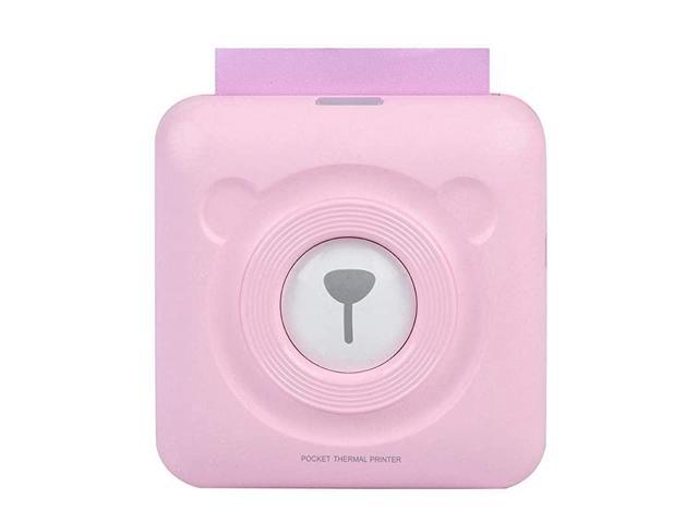 Printer Mini Photo Printer Mini Wireless BlueTooth Thermal Photo Printer Pocket Note Receipt Printer 57mm with USB Cable Support for Child Painting