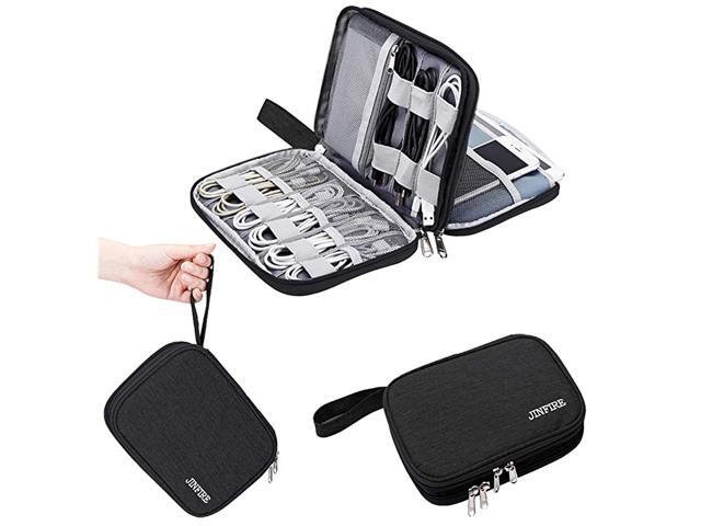 Electronics Organizer Travel Cable Organizer Waterproof Portable Electronics Accessories Case Gadget Bag for 79 IPad Mini Chargers Cord Phone USB