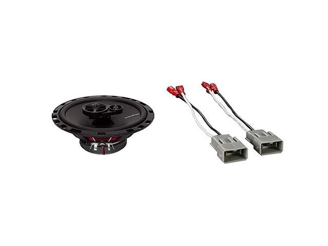 R165X3 Prime 65 FullRange 3Way Coaxial Speaker Pair Bundle with Metra 727800 Speaker Connector Harnesses for Select Honda Vehicles