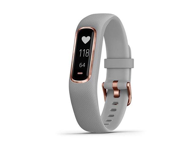 vivosmart 4 Activity and Fitness Tracker w Pulse Ox and Heart Rate Monitor Rose Gold with Gray Band