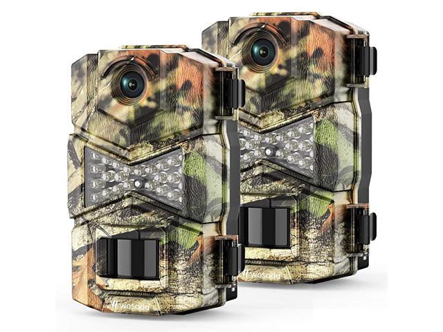 2 Pack Trail Game Camera 16MP 1080P Waterproof Hunting Scouting Cam for Wildlife Monitoring with Night Vision LY123 2 Pack