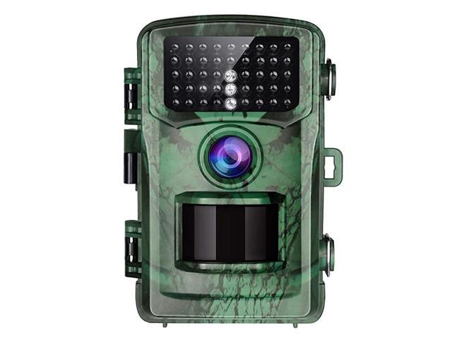Upgrade Trail Camera 16MP 1080P Game Hunting Cameras with Night Vision Waterproof 2 LCD IR LEDs Night Vision Deer Cam Design for Wildlife