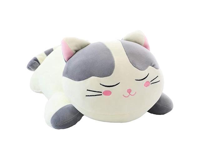 Cat Big Plush Hugging Pillow Super Soft Kitten Kitty Stuffed Animals Toy Gifts for Kids Girls Bed Christmas Valentine 217quot Gray