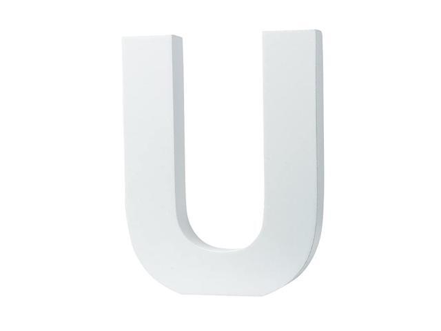 x45H x08W 15x115x2cm Wall Letters Marquee Alphabet U Wood Wooden Number DIY Block Words Sign Hanging Decor Letter for Home Bedroom Office Wedding