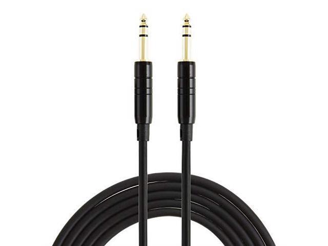 14 TRS Cable 50 Feet 14 Inch to 14 Inch 635mm Balanced Stereo Audio Cable for Studio MonitorsMixerYamaha SpeakerReceiverBlack
