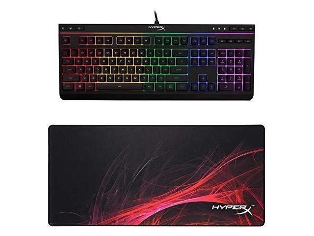 Alloy Core RGB Membrane Gaming Keyboard and Fury S Speed Edition XL Pro Gaming Mouse Pad Gaming Bundle