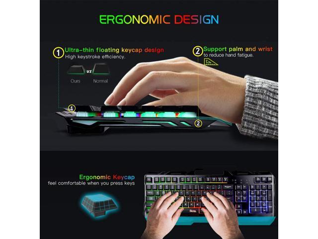 Python Overdrive RGB Gaming Keyboard – Wired LED Backlit – For PC & Xbox – QWERTY (Black)