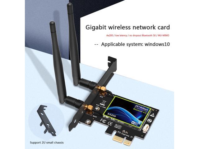 Dual Band 2974Mbps Wireless Wifi Adapter WIfi 6 AX200 PCI-E Adapter 24G/5Ghz Bluetooth 50 Wi-fi Receiver Antenna Network Card