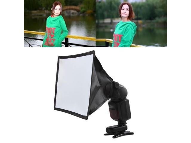 Flash Diffuser Reflector Softbox Professional Mini Photo Diffuser Round Square Soft Light Box for Canon Nikon Sony Camera